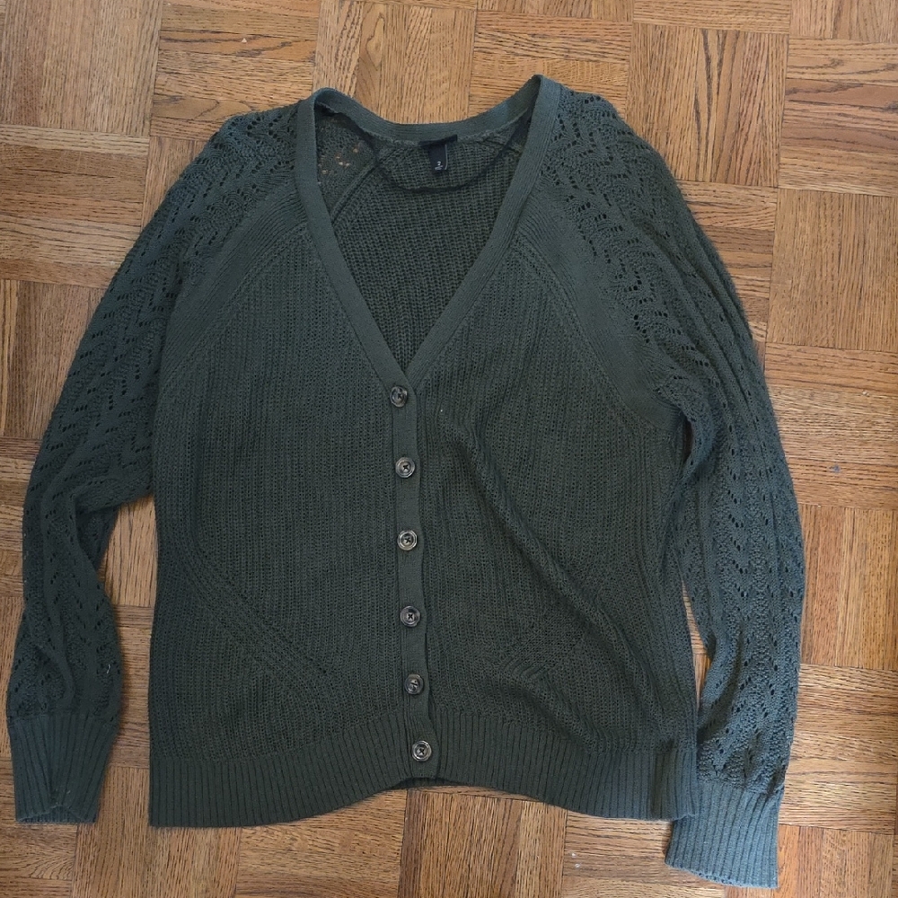 Torrid Olive Cardigan Sweater